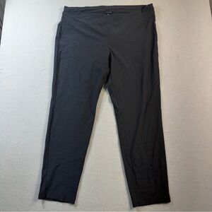 Eileen Fisher Slim Ankle Pants, Graphite, Size XL